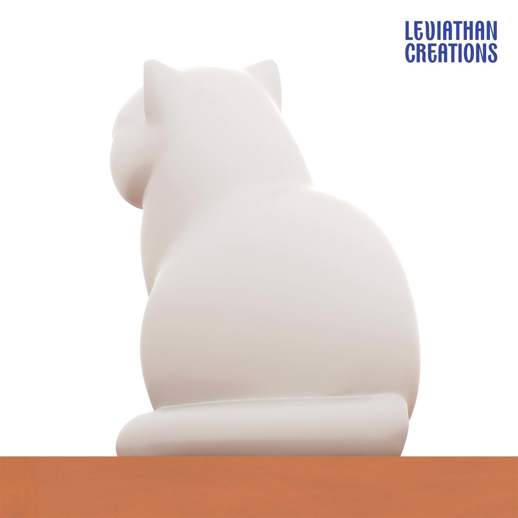 Cute Exotic Longhair Cat Model for 3D Printing 3D print model_3