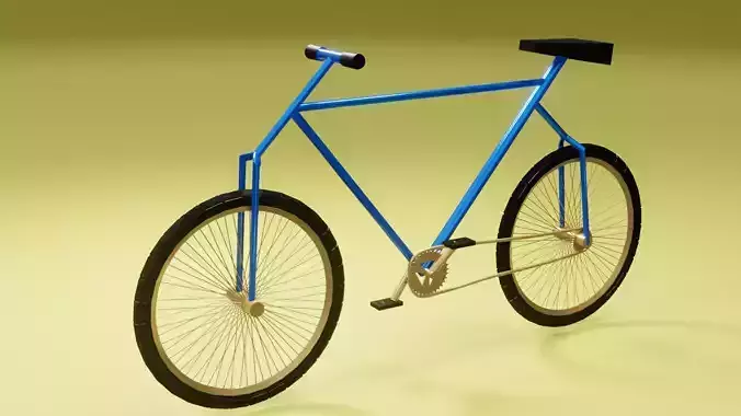 Free Low-Poly Urban commuter Bicycle Model Free 3D model