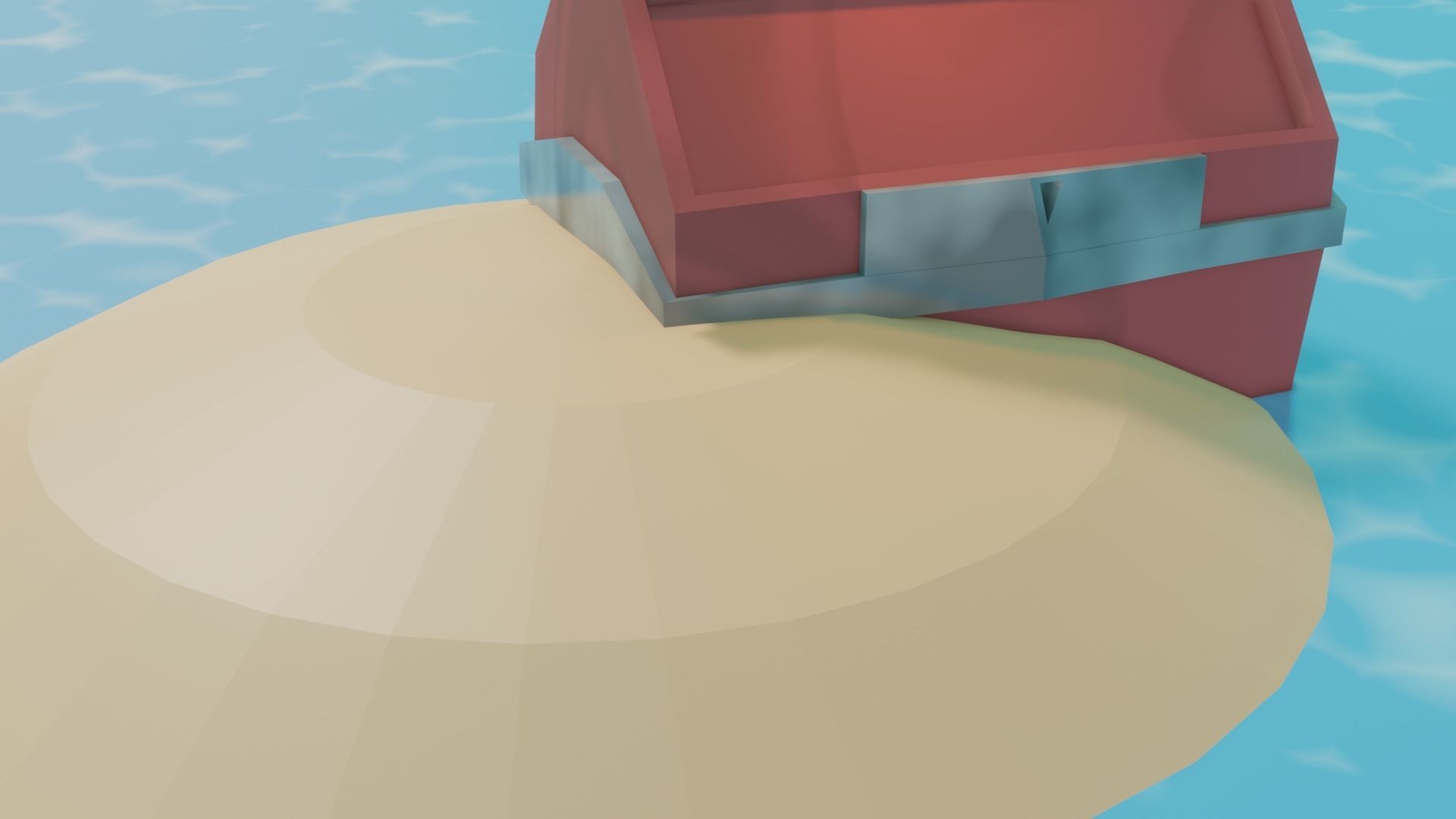 FREE TREASURECHEST 3D MODEL ON A LONELY ISLAND Free 3D model_2