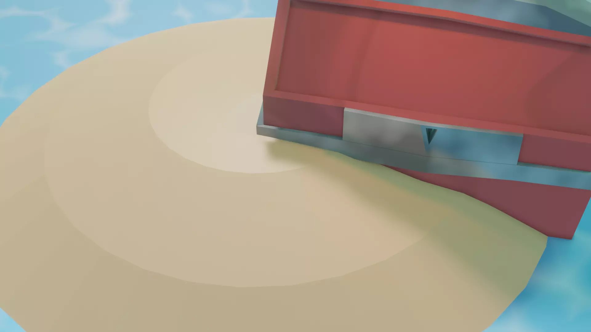 FREE TREASURECHEST 3D MODEL ON A LONELY ISLAND Free 3D model_0