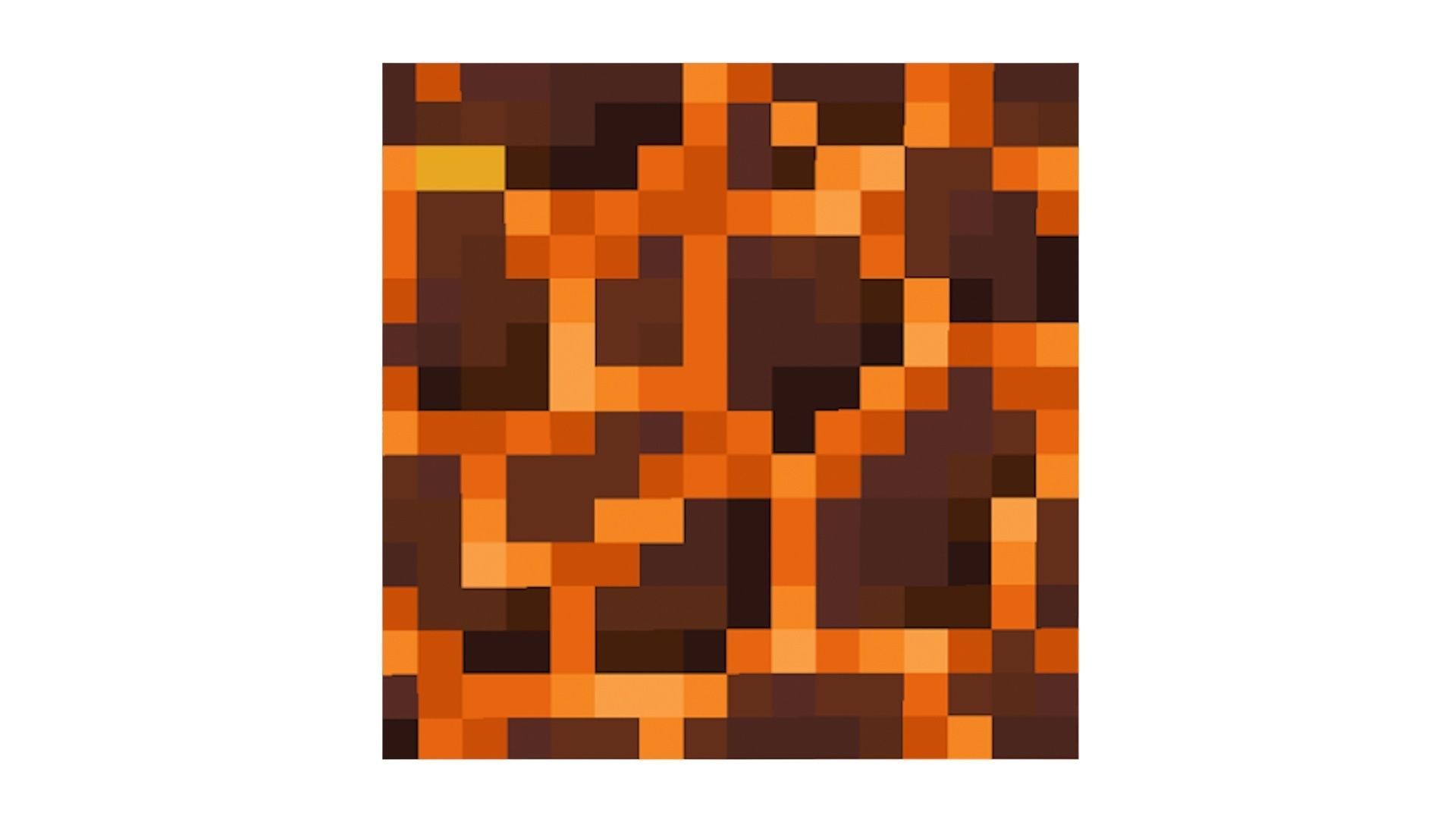 Minecraft Lava Rock 3D model_5
