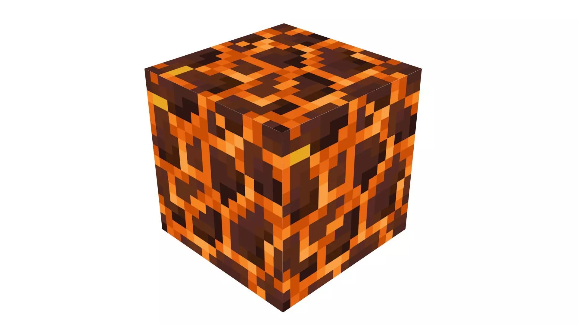 Minecraft Lava Rock 3D model_0