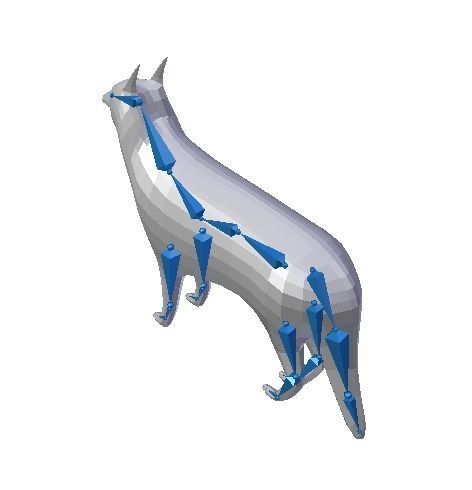 Low Poly Dog Low-poly 3D model_20