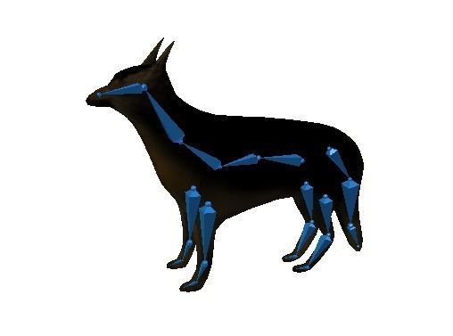 Low Poly Dog Low-poly 3D model_16