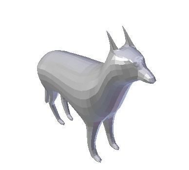 Low Poly Dog Low-poly 3D model_22