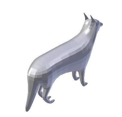 Low Poly Dog Low-poly 3D model_23