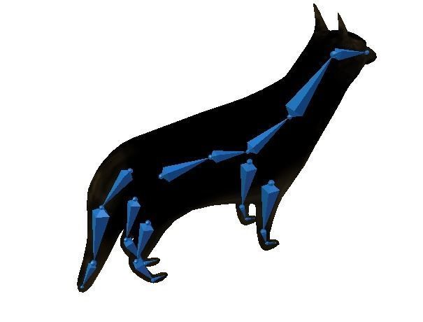 Low Poly Dog Low-poly 3D model_2