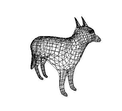 Low Poly Dog Low-poly 3D model_13