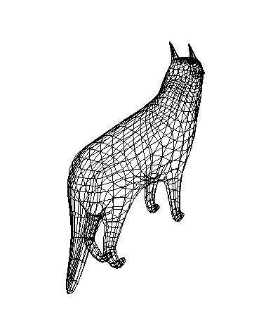 Low Poly Dog Low-poly 3D model_12