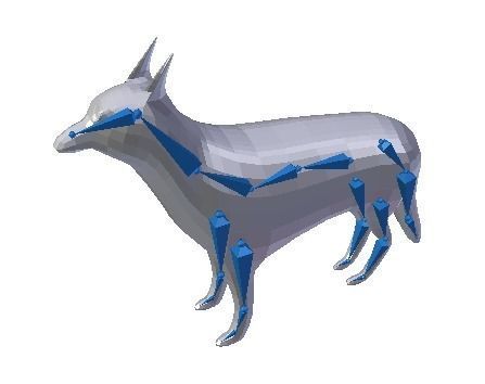 Low Poly Dog Low-poly 3D model_19
