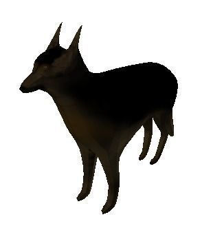 Low Poly Dog Low-poly 3D model_1