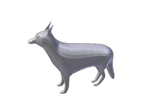 Low Poly Dog Low-poly 3D model_24