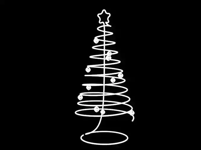 Spiral Christmas Tree 3D print model