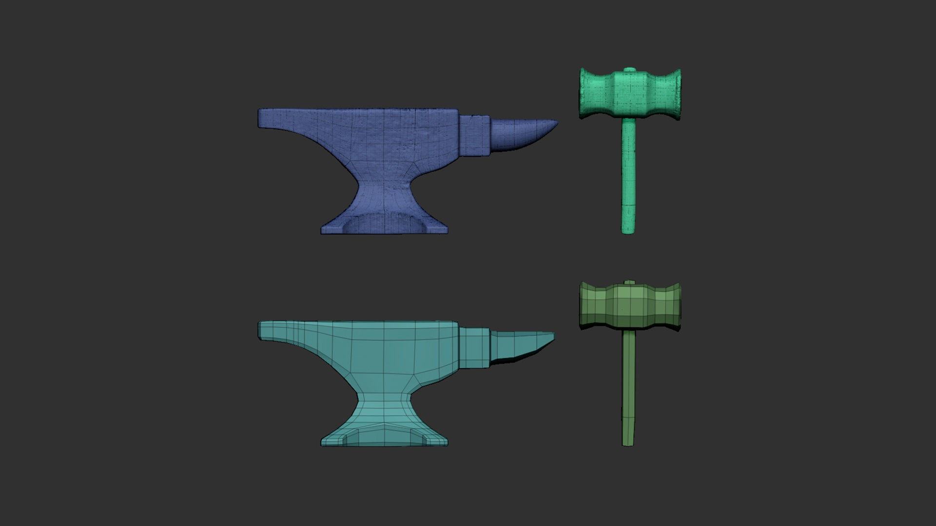 Anvil and Hammer 3D print model_12