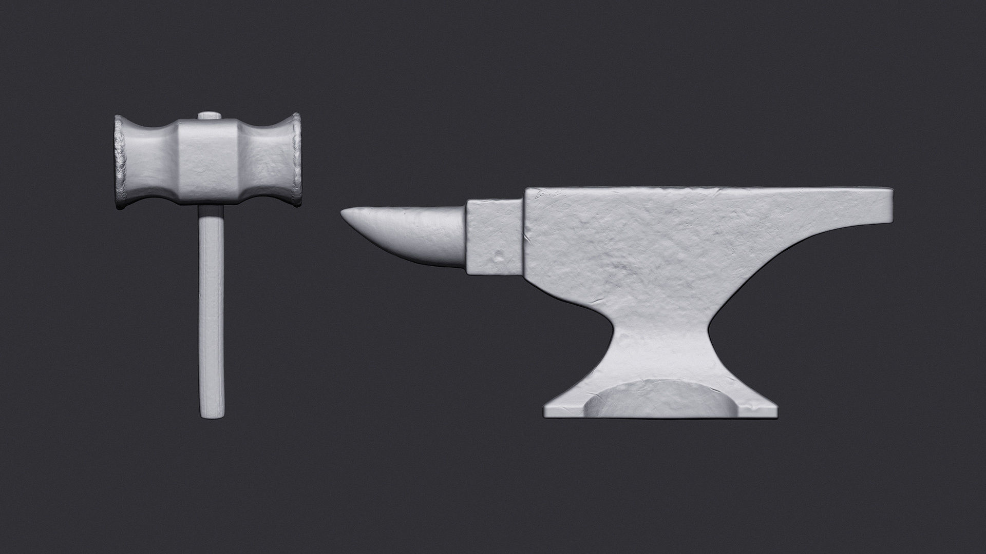 Anvil and Hammer 3D print model_11
