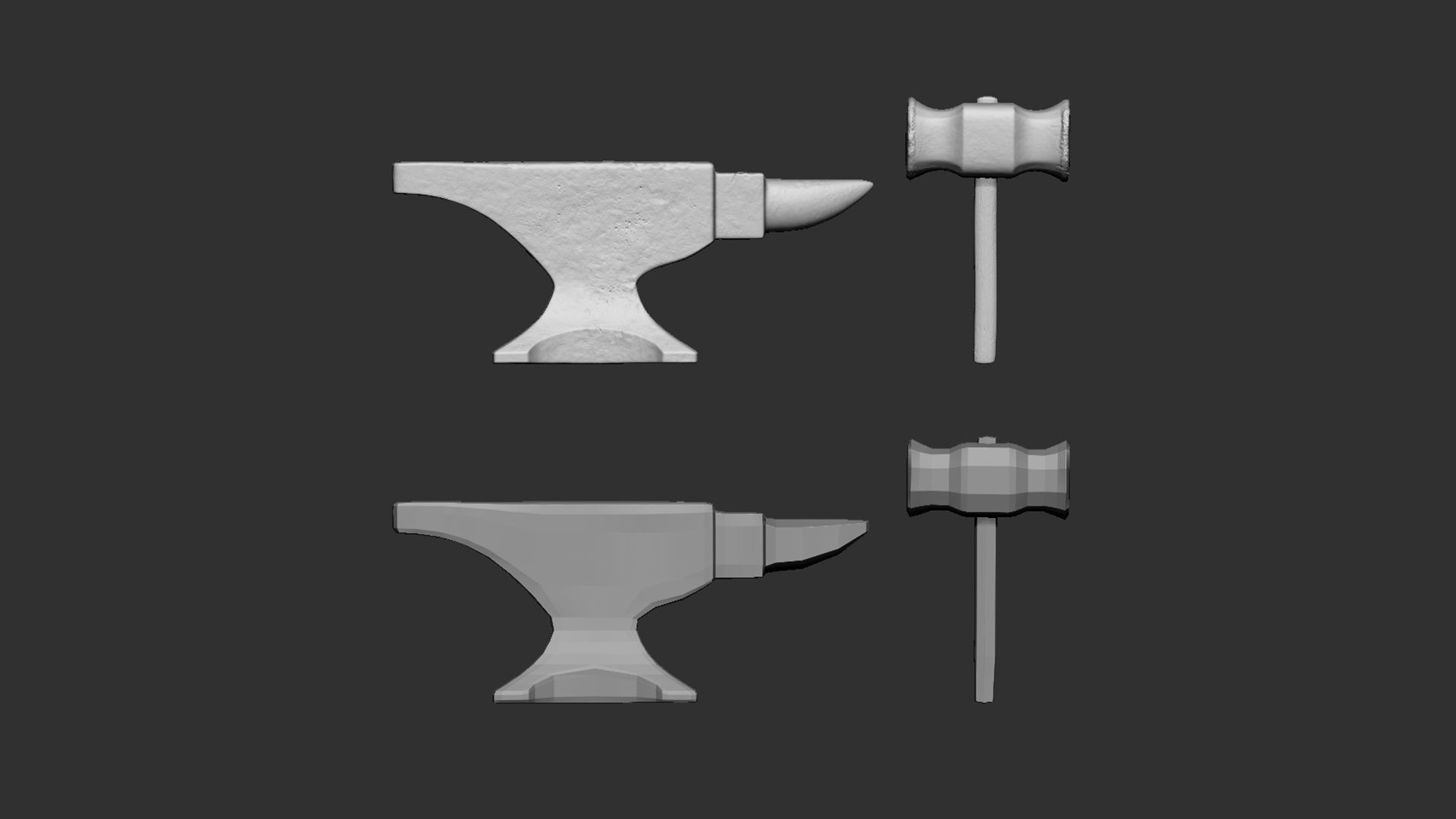 Anvil and Hammer 3D print model_2