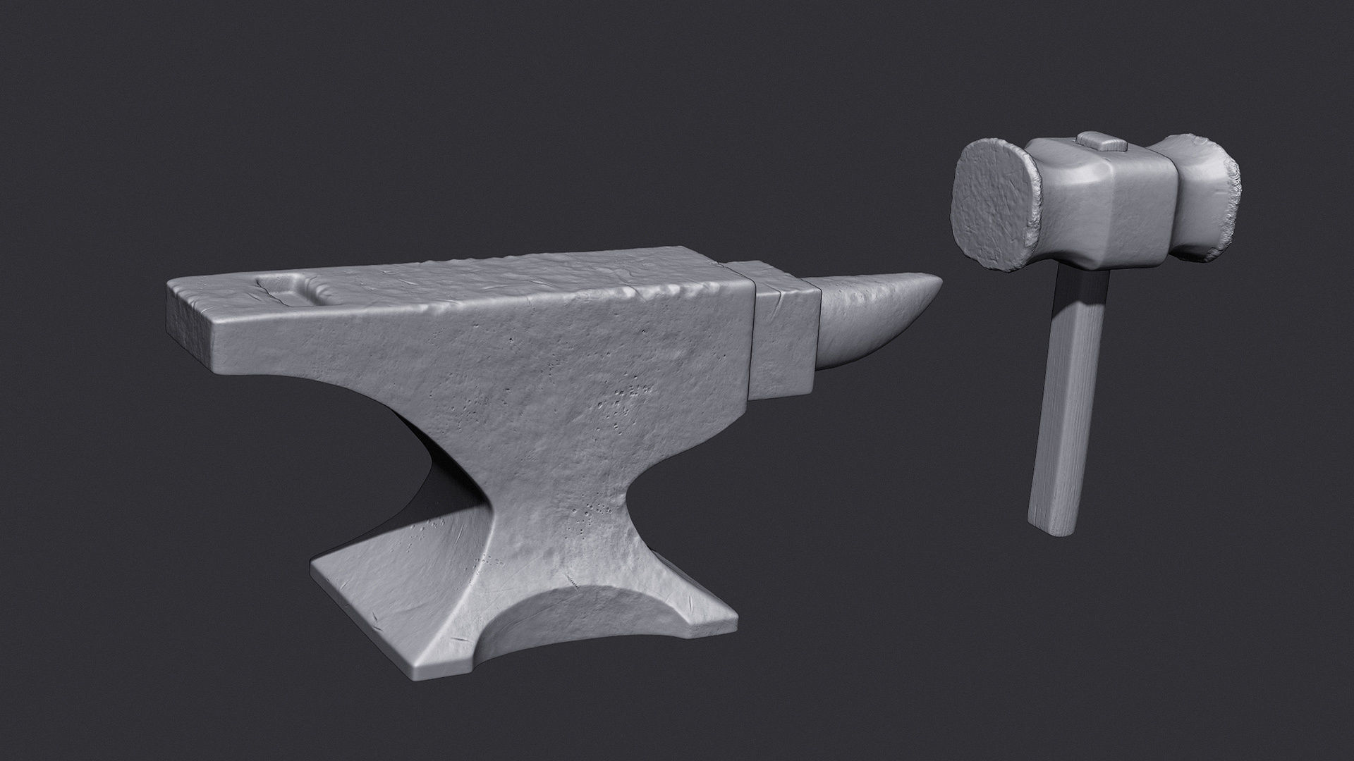 Anvil and Hammer 3D print model_7