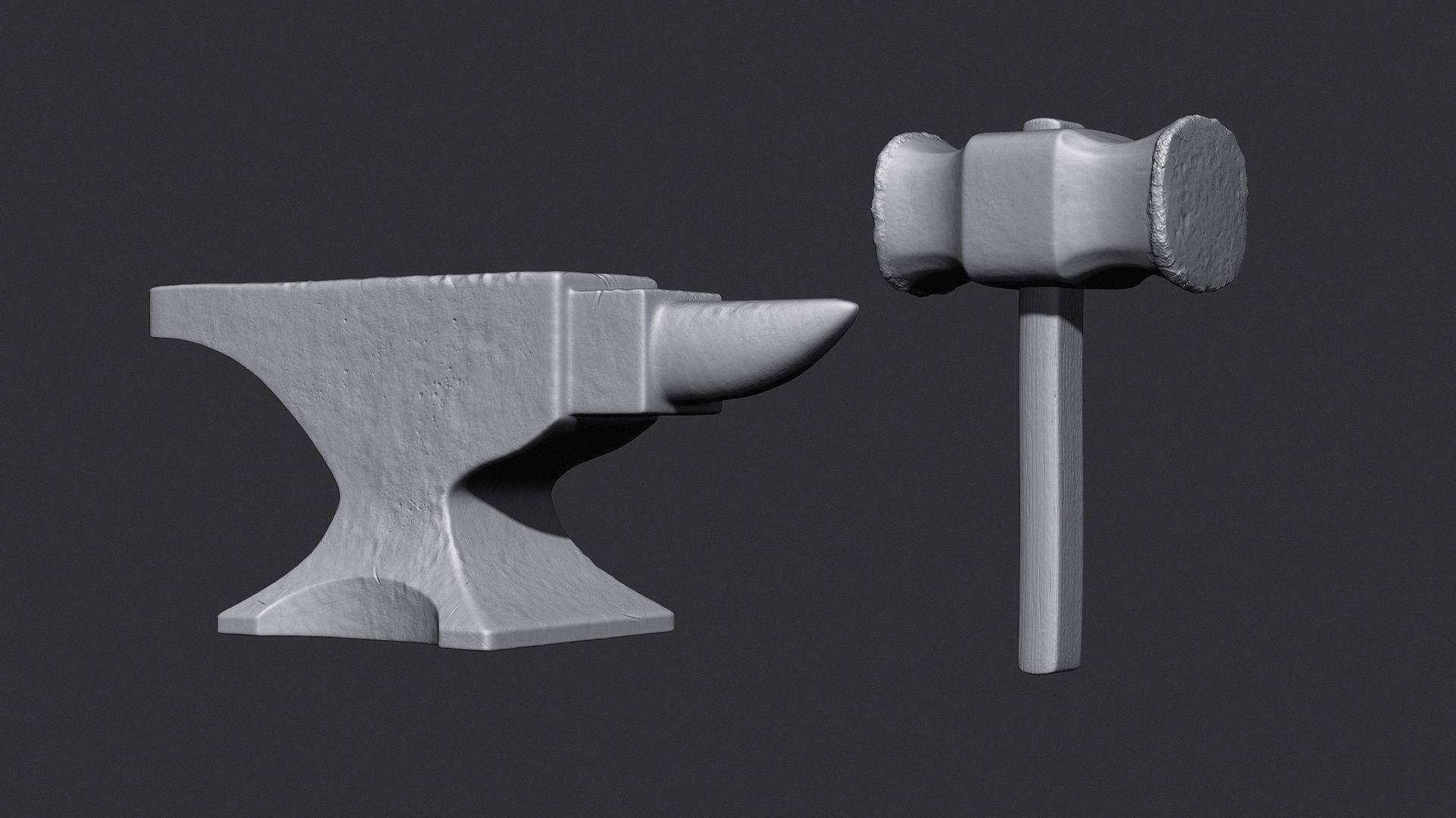 Anvil and Hammer 3D print model_9