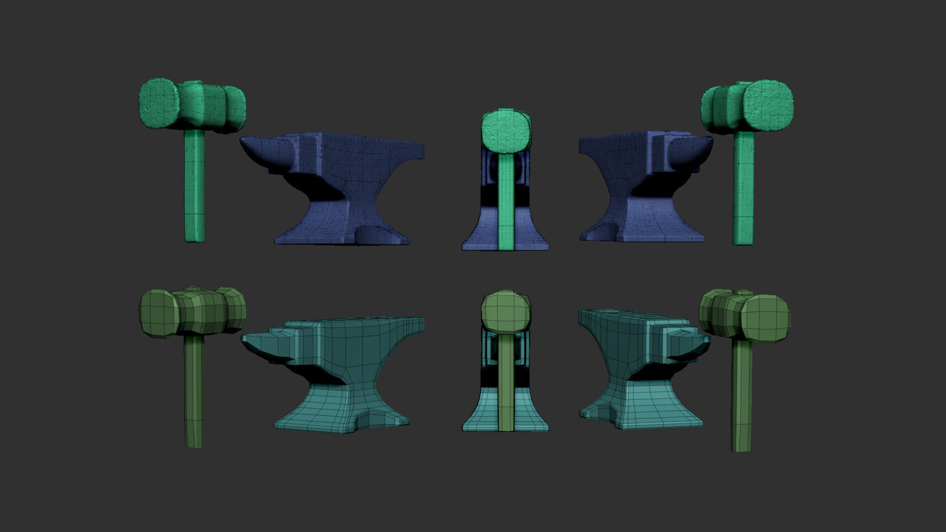 Anvil and Hammer 3D print model_13