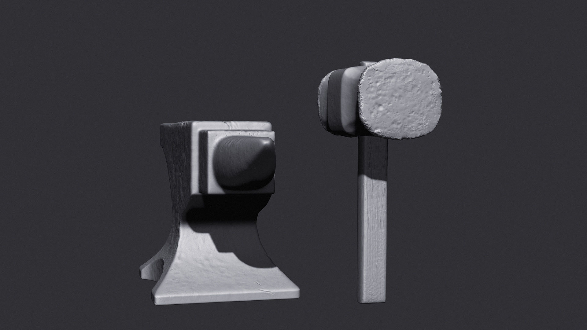 Anvil and Hammer 3D print model_3