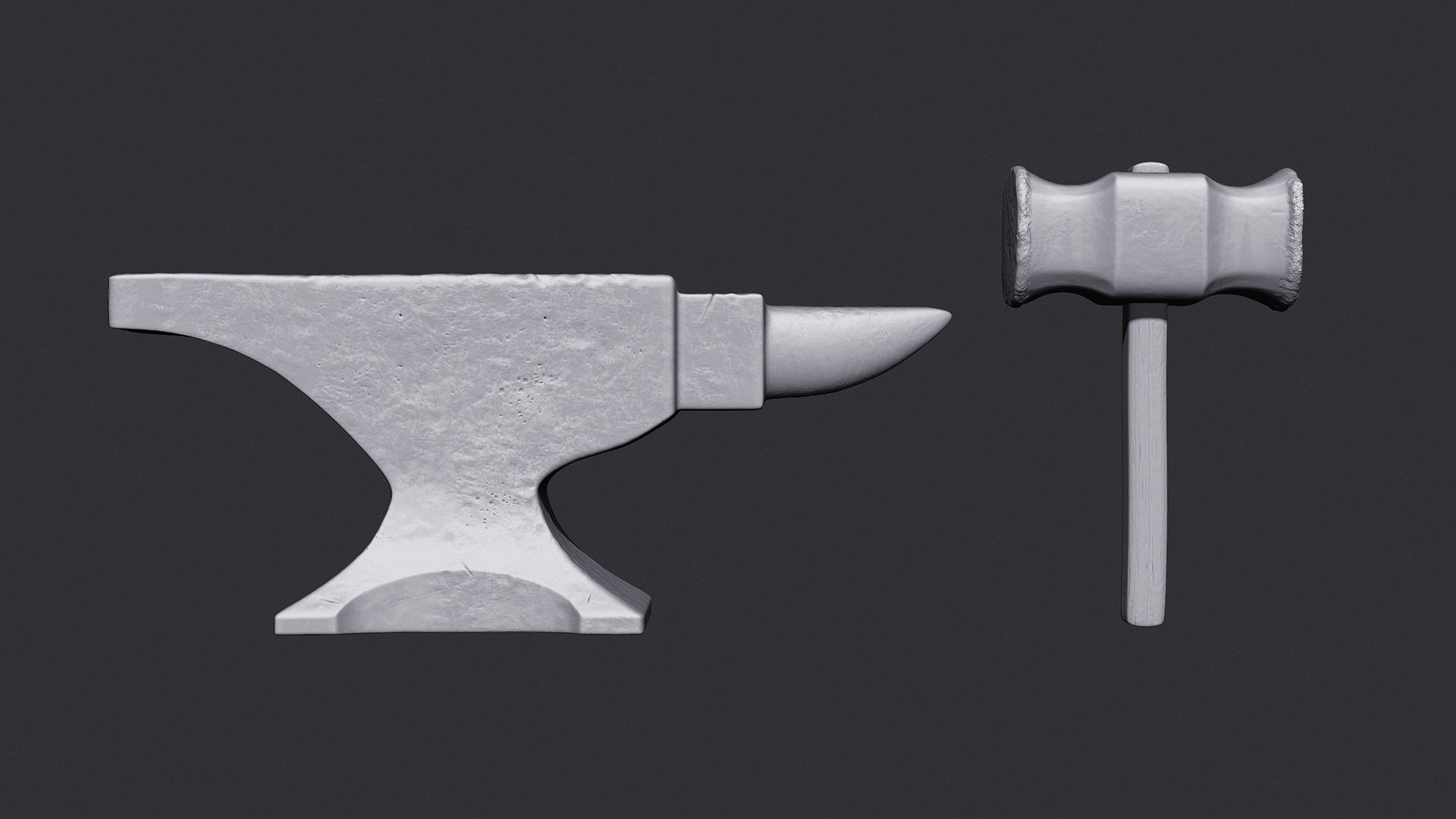 Anvil and Hammer 3D print model_8