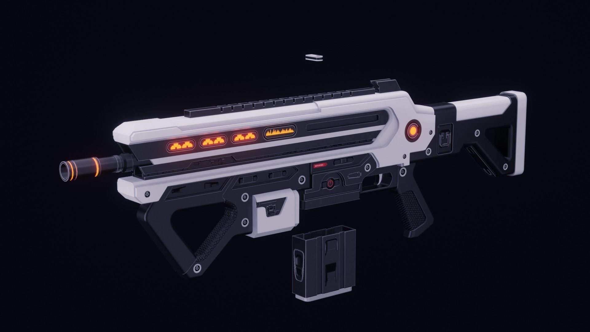 Scifi Weapons Collections Low-poly 3D model_1