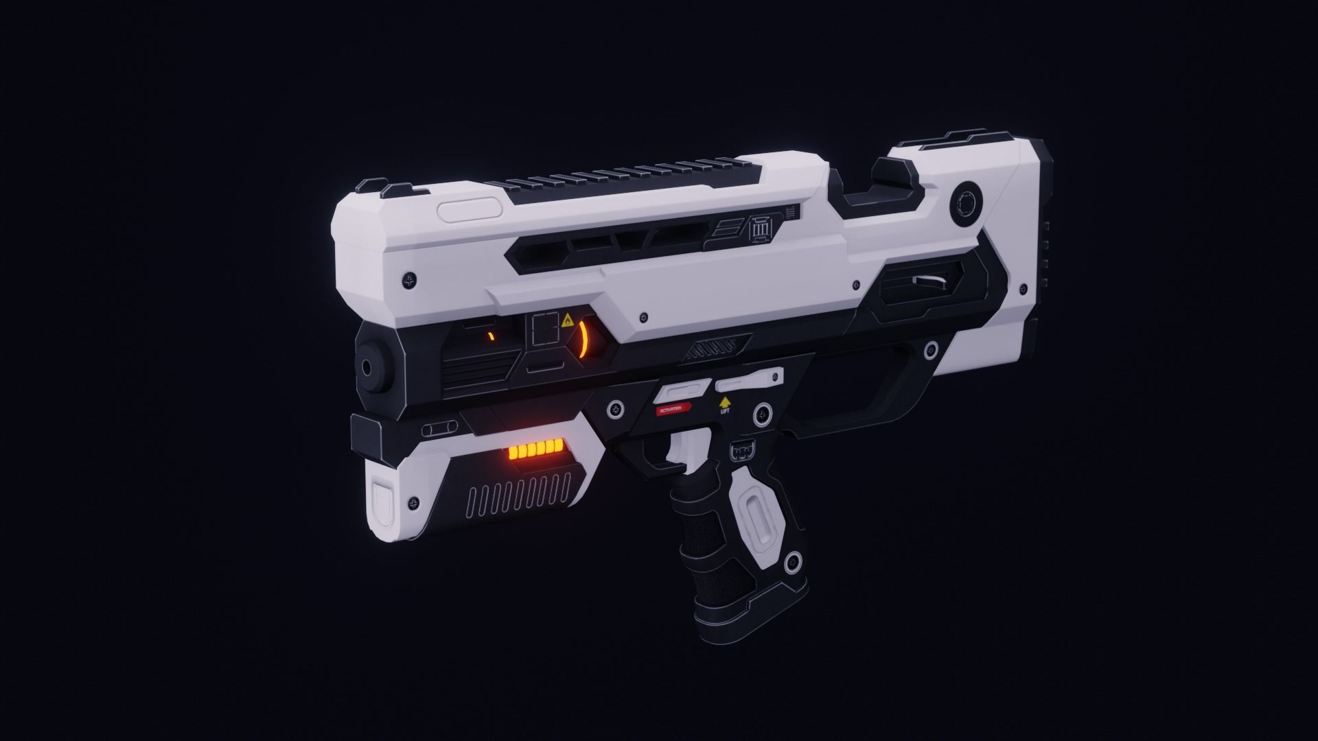 Scifi Weapons Collections Low-poly 3D model_12