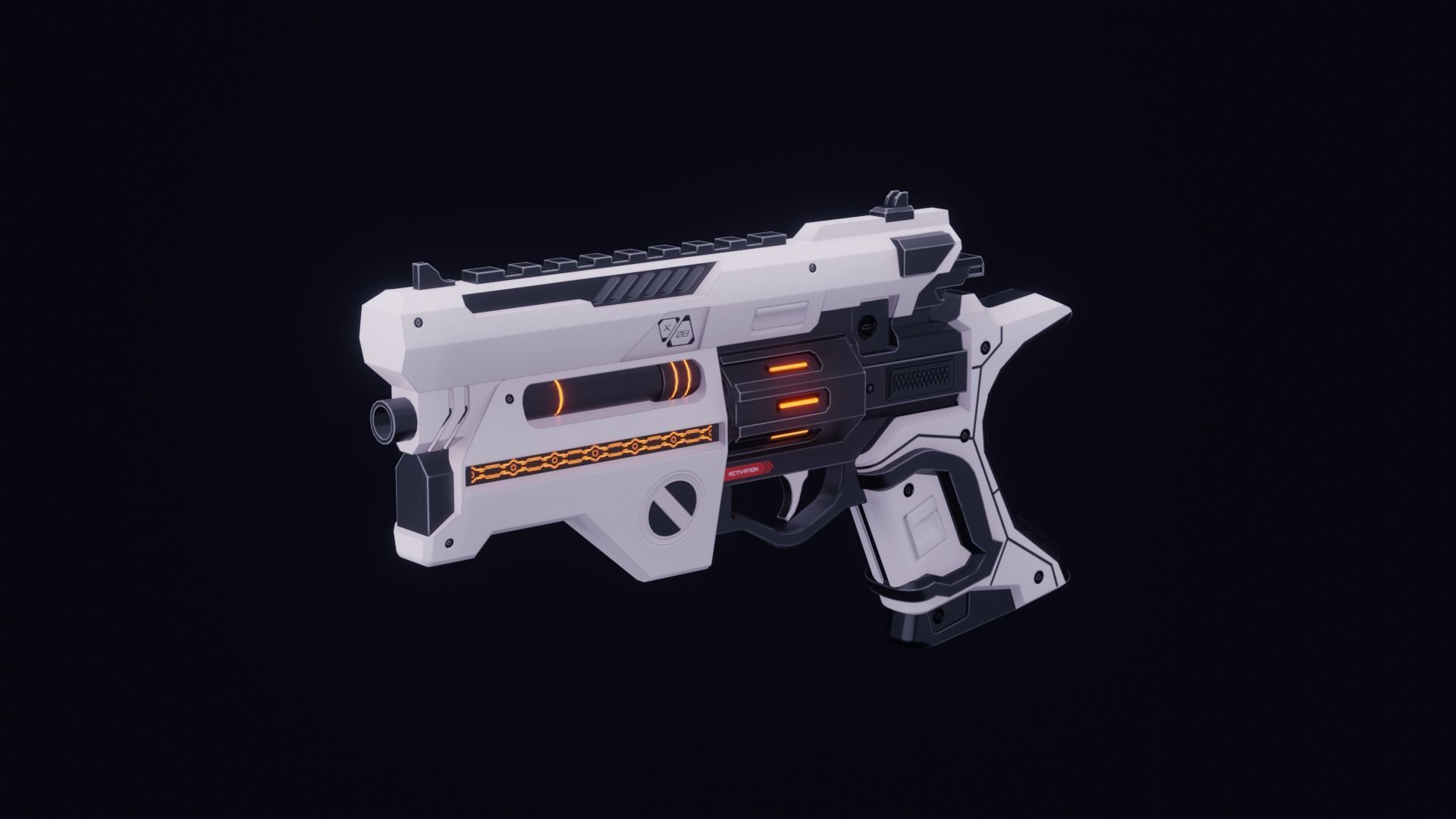 Scifi Weapons Collections Low-poly 3D model_11