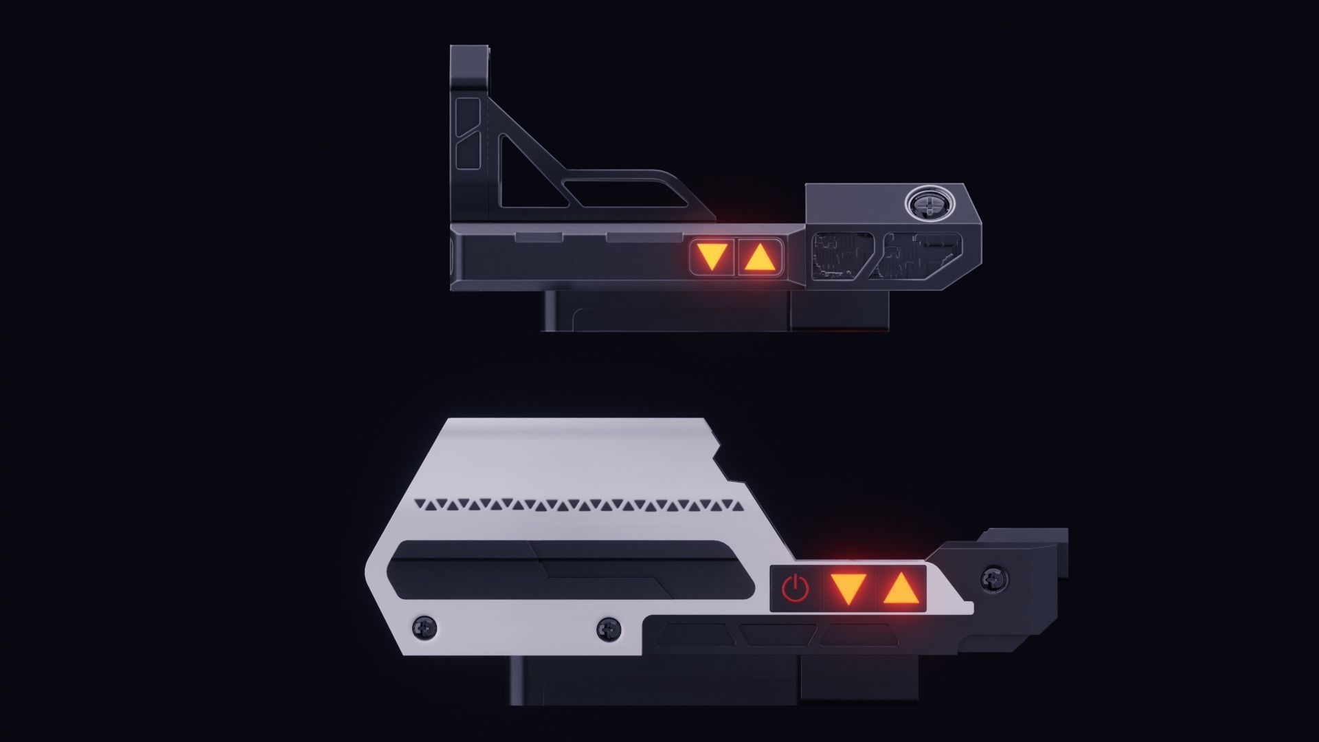 Scifi Weapons Collections Low-poly 3D model_17