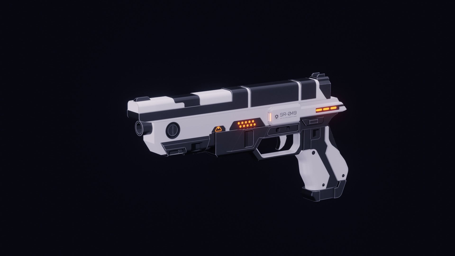 Scifi Weapons Collections Low-poly 3D model_3