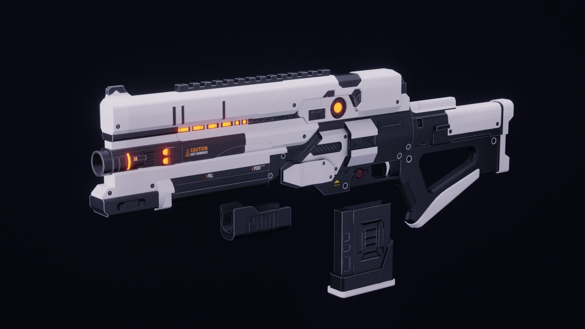 Scifi Weapons Collections Low-poly 3D model_5