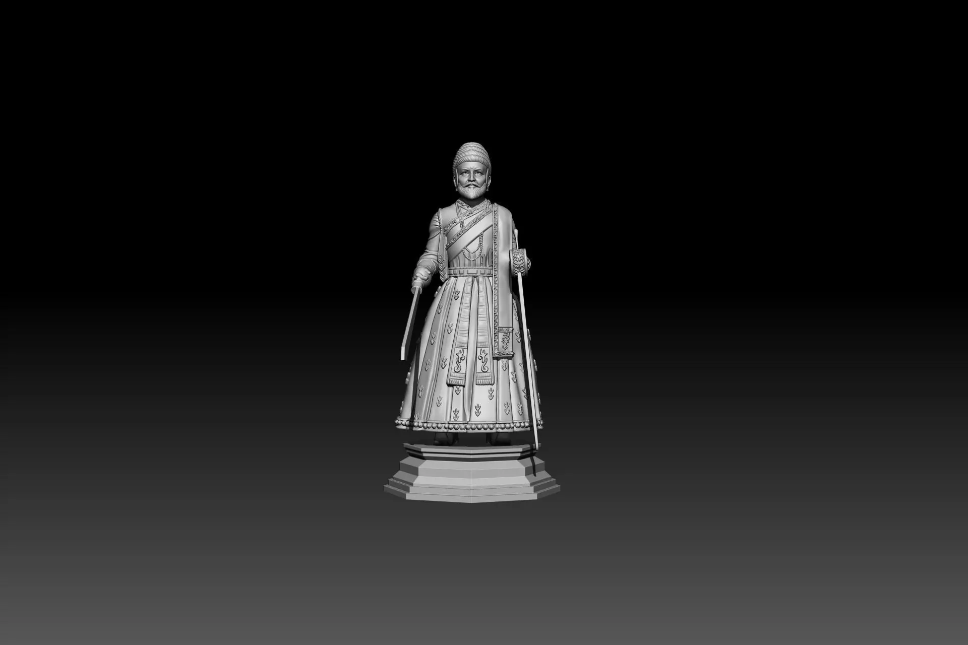 CHHATRAPATI SHIVAJI MAHARAJ 3D MODEL 3D print model_0