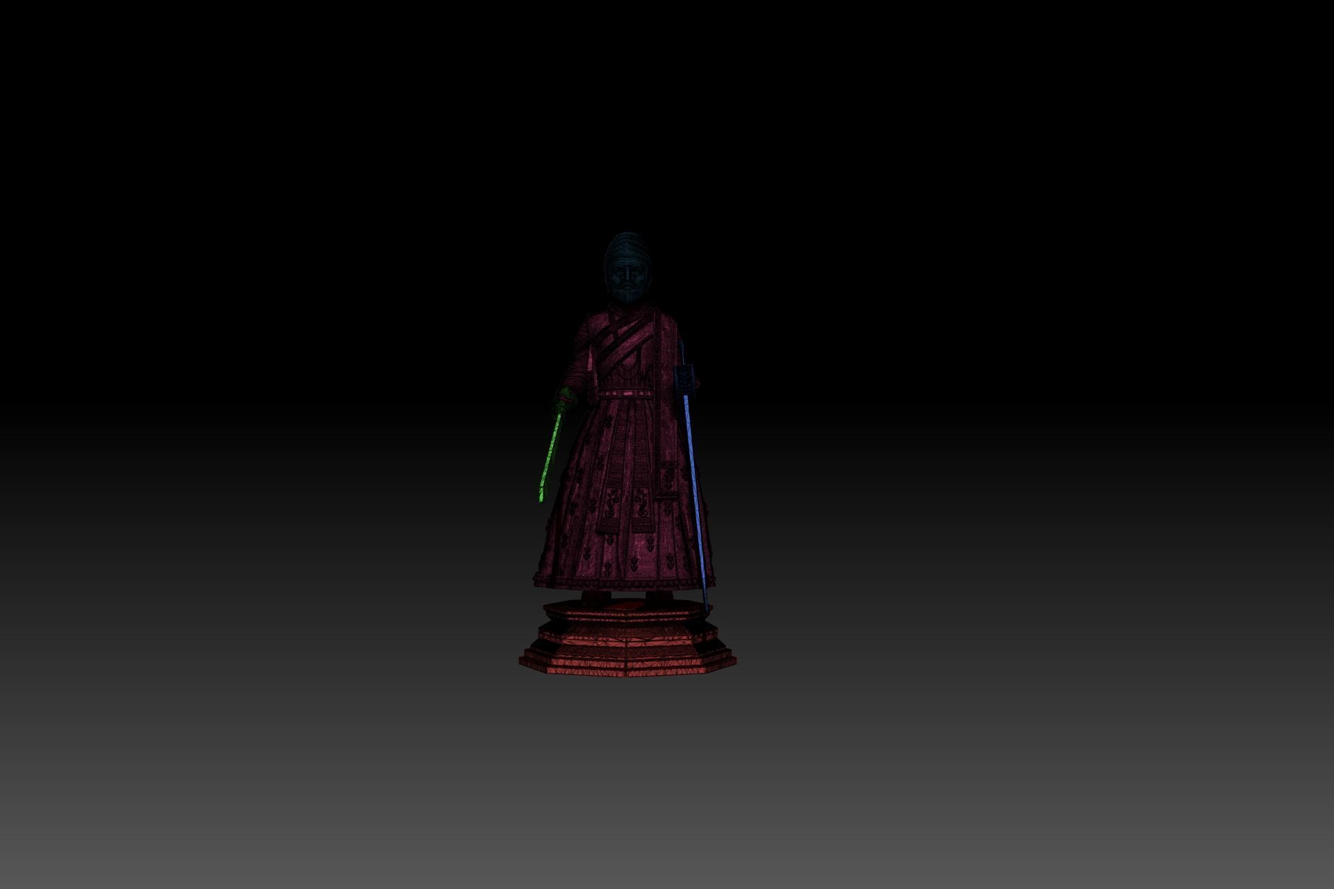 CHHATRAPATI SHIVAJI MAHARAJ 3D MODEL 3D print model_6