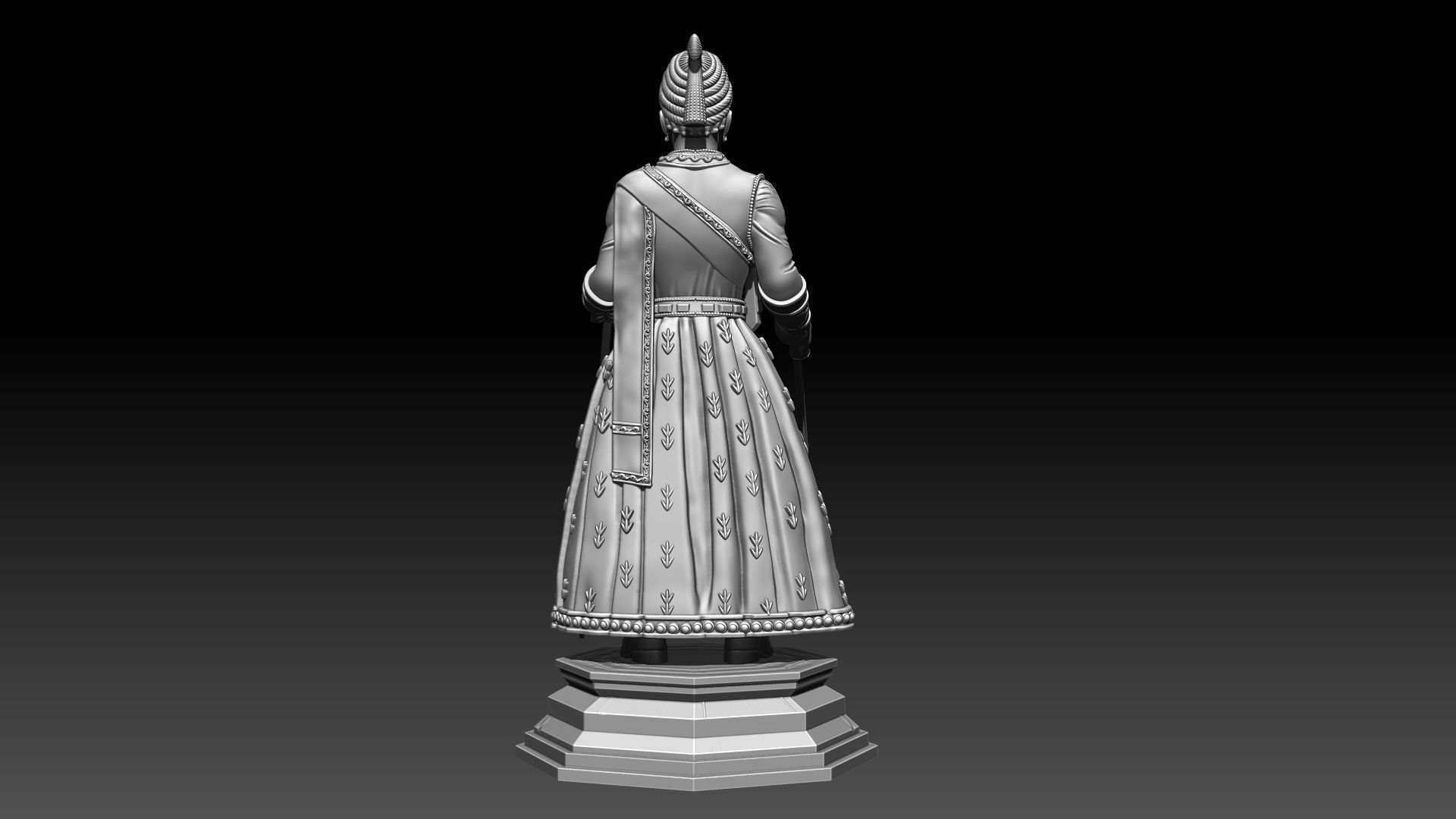 CHHATRAPATI SHIVAJI MAHARAJ 3D MODEL 3D print model_7