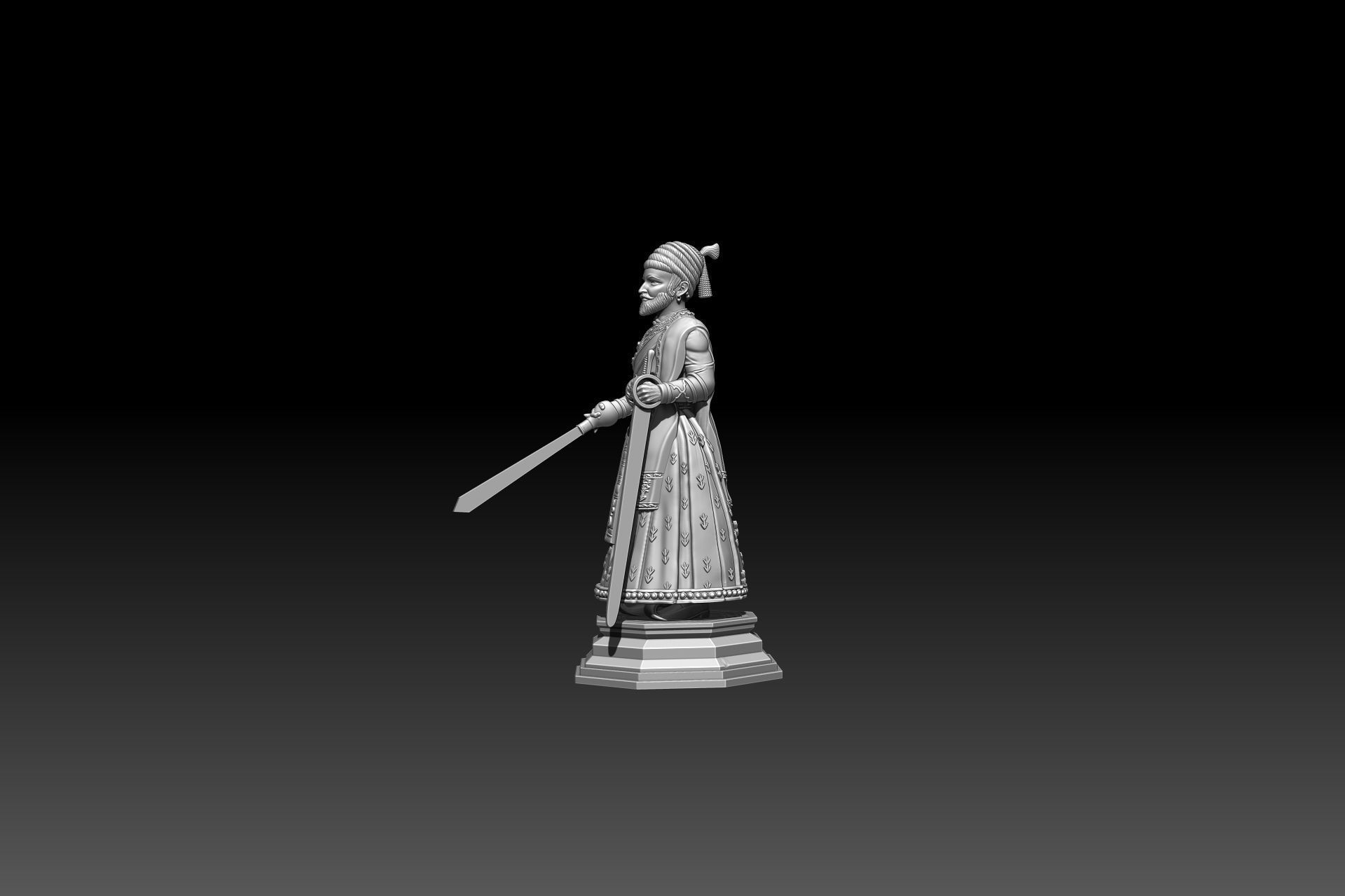 CHHATRAPATI SHIVAJI MAHARAJ 3D MODEL 3D print model_3