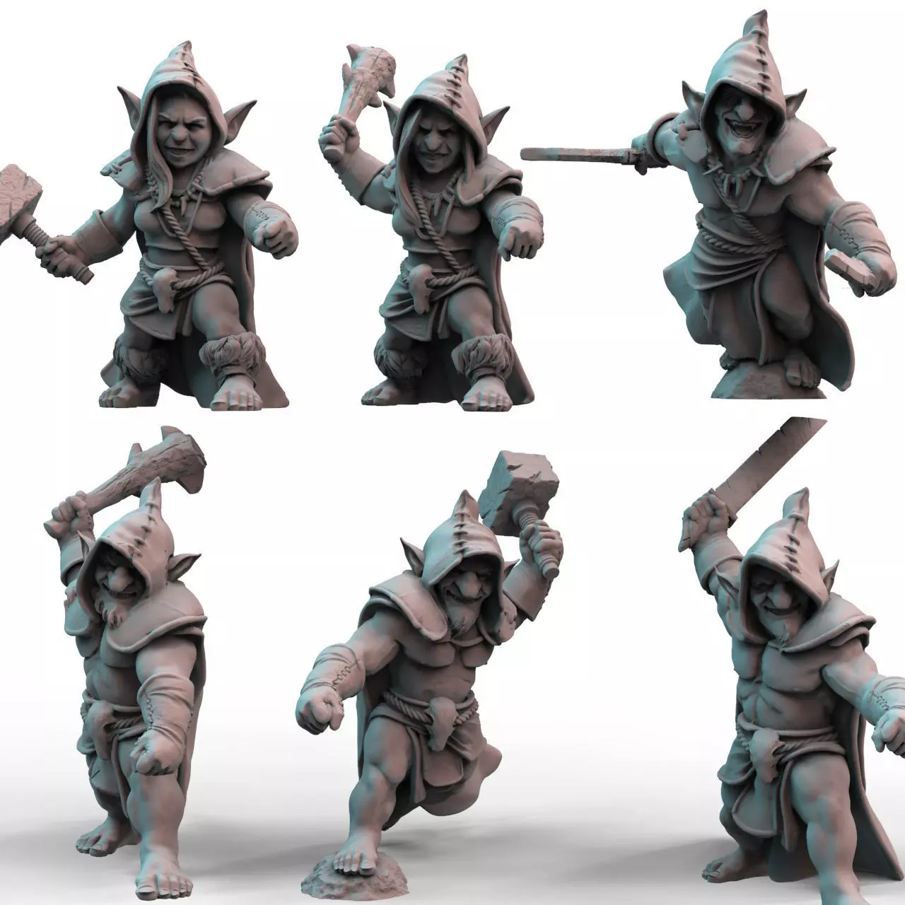 Goblin Warriors  3D print model_0