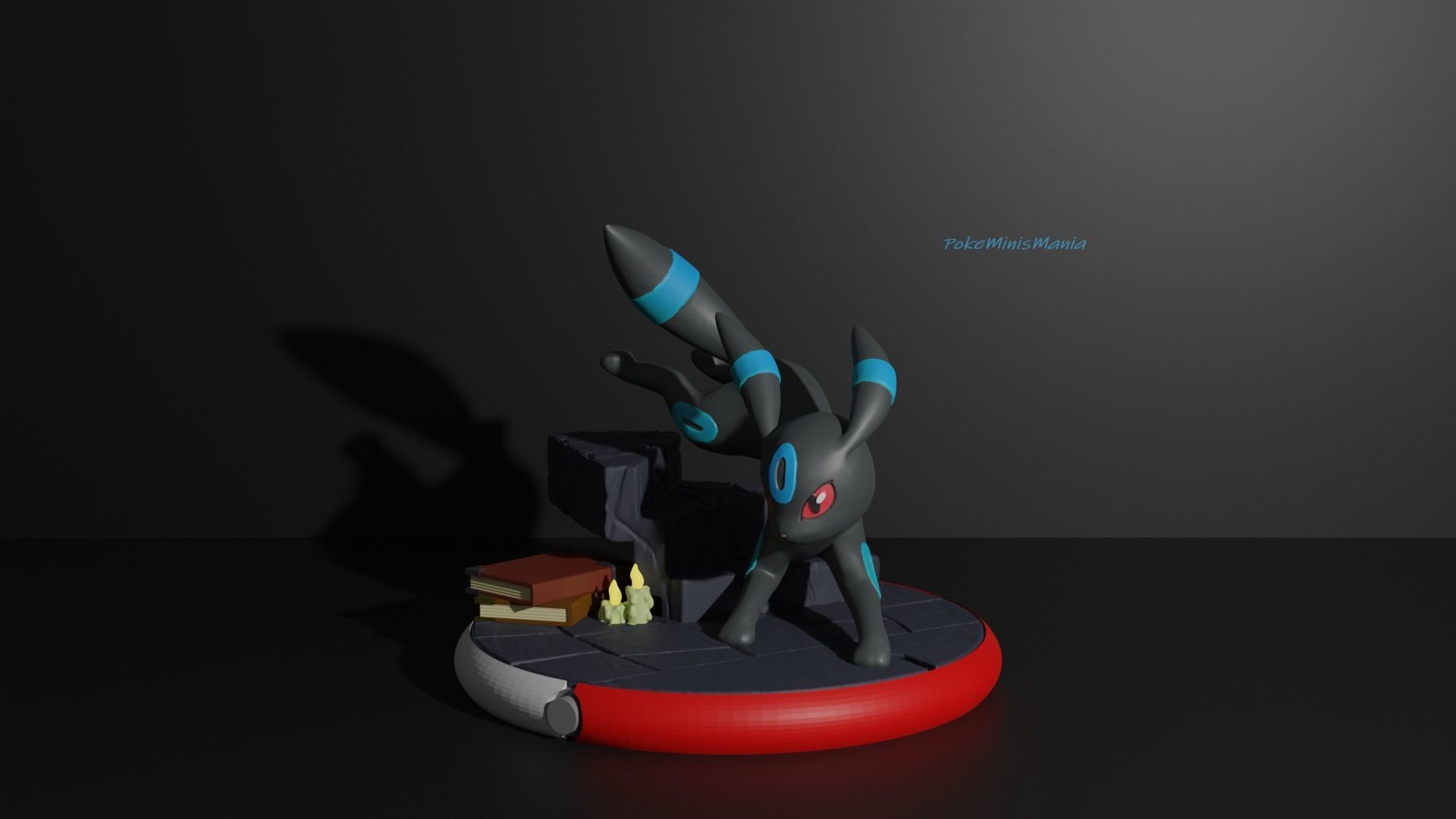 Umbreon pokemon 3D print model 3D print model_1