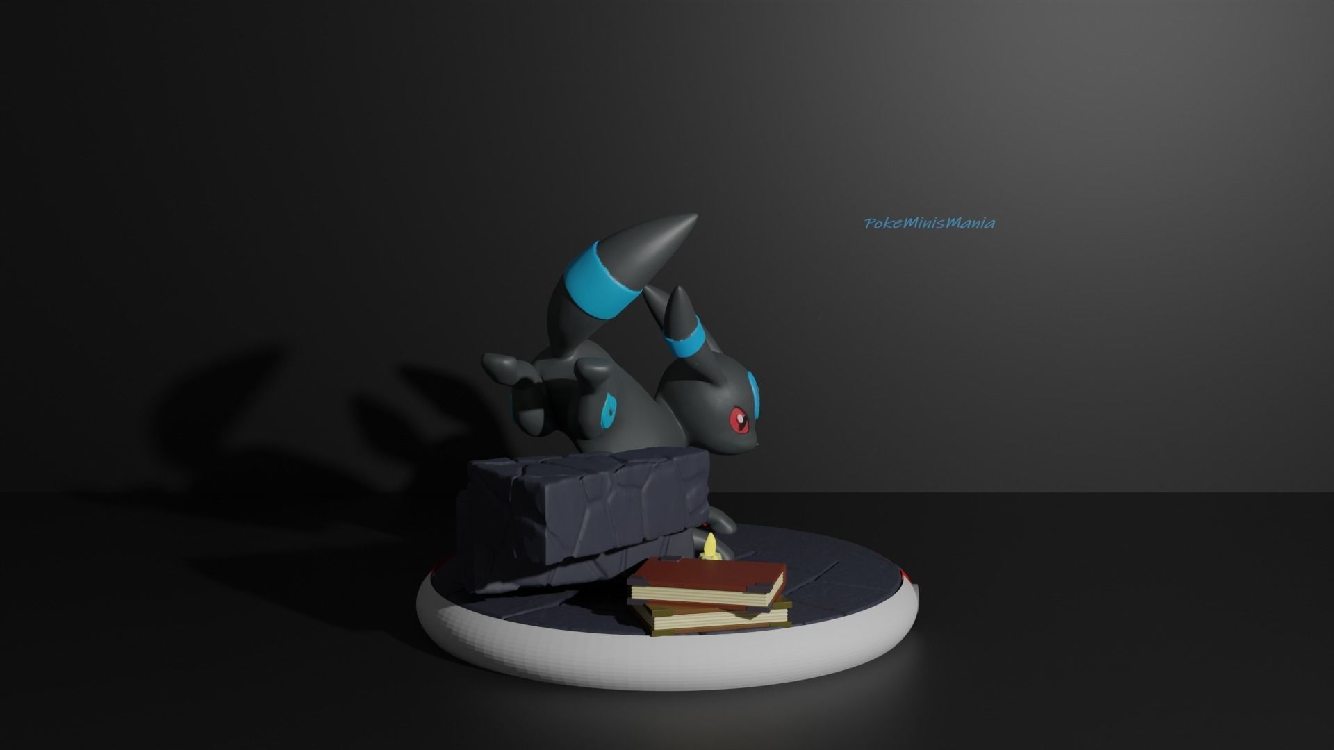 Umbreon pokemon 3D print model 3D print model_2