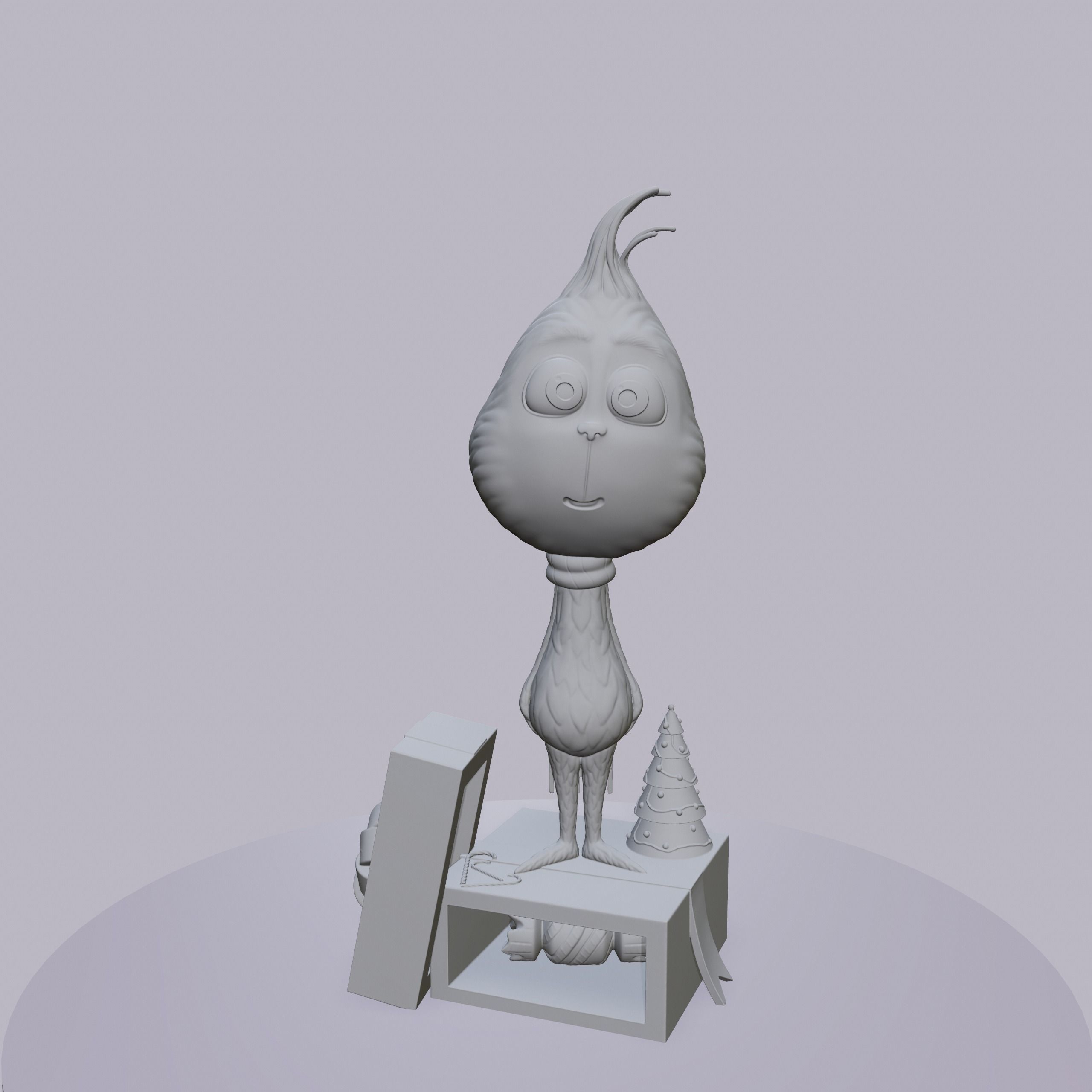 Happy little Grinch 3D print model_4