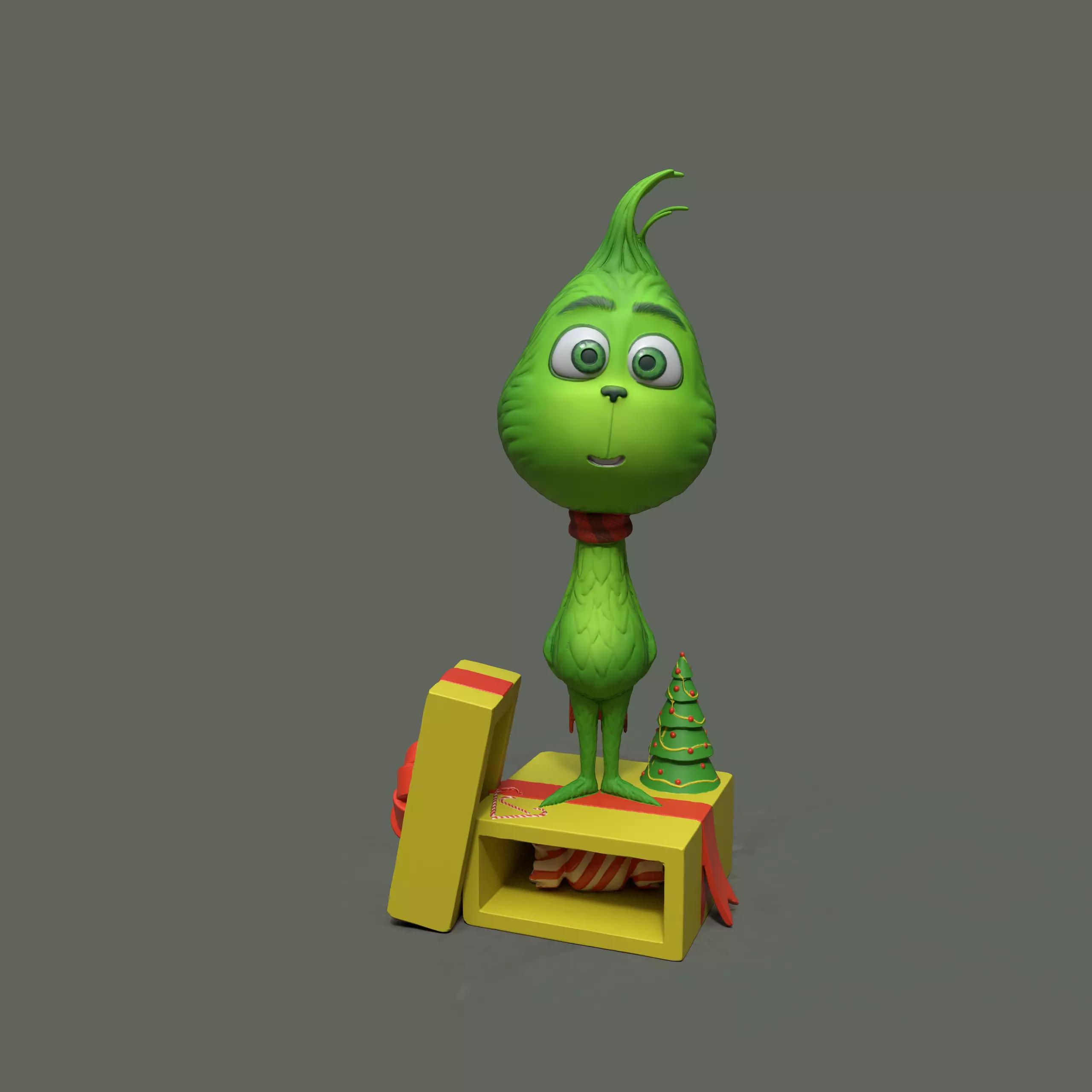 Happy little Grinch 3D print model_0
