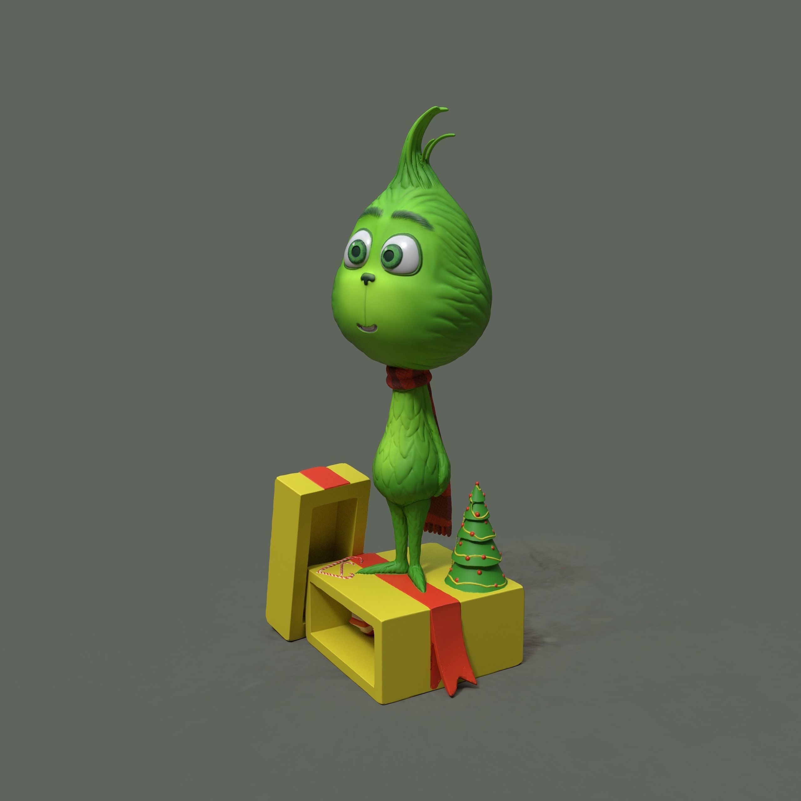 Happy little Grinch 3D print model_1