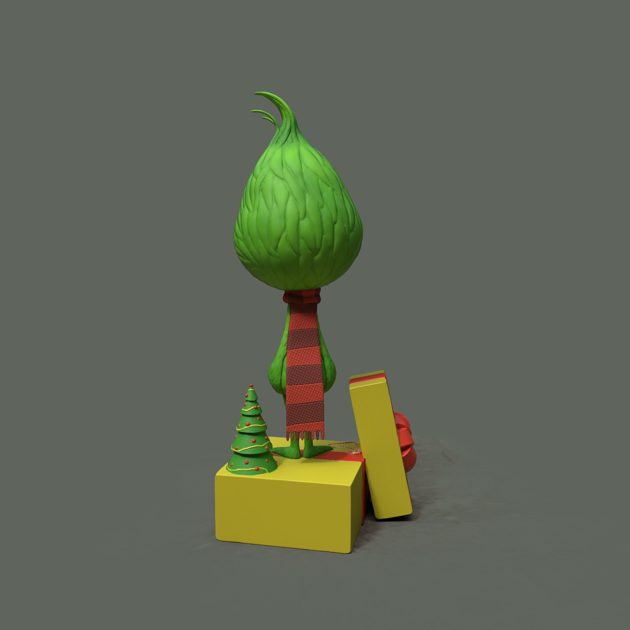 Happy little Grinch 3D print model_3