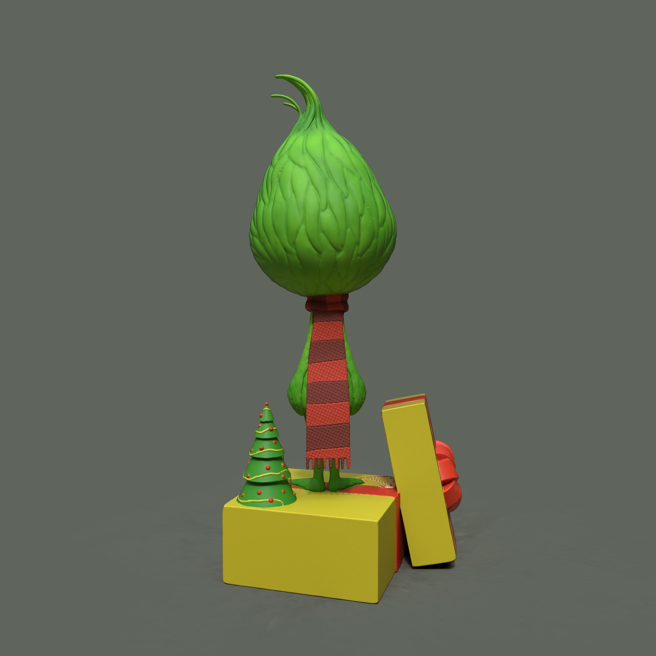 Sad little Grinch 3D print model_3