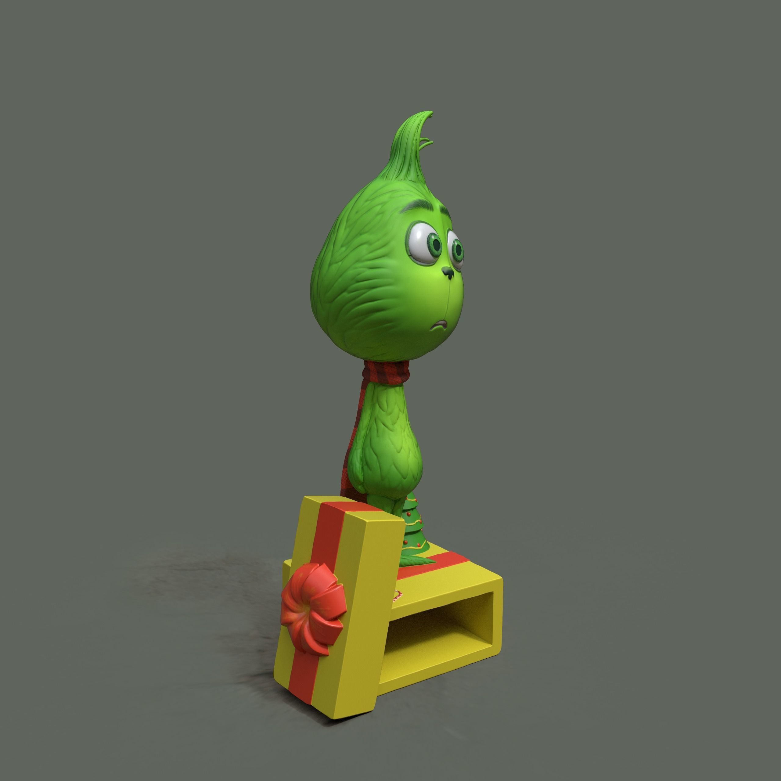 Sad little Grinch 3D print model_2