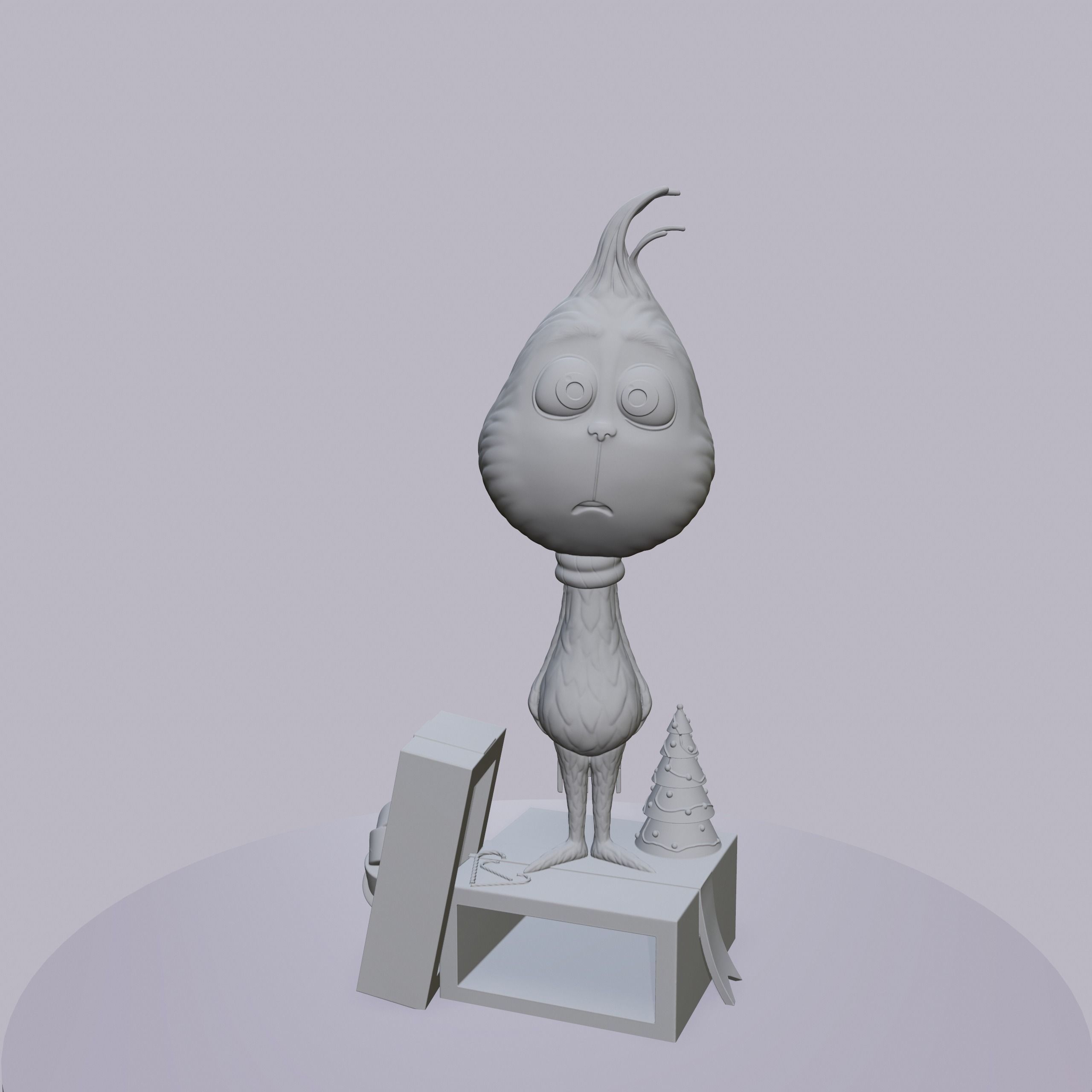 Sad little Grinch 3D print model_4
