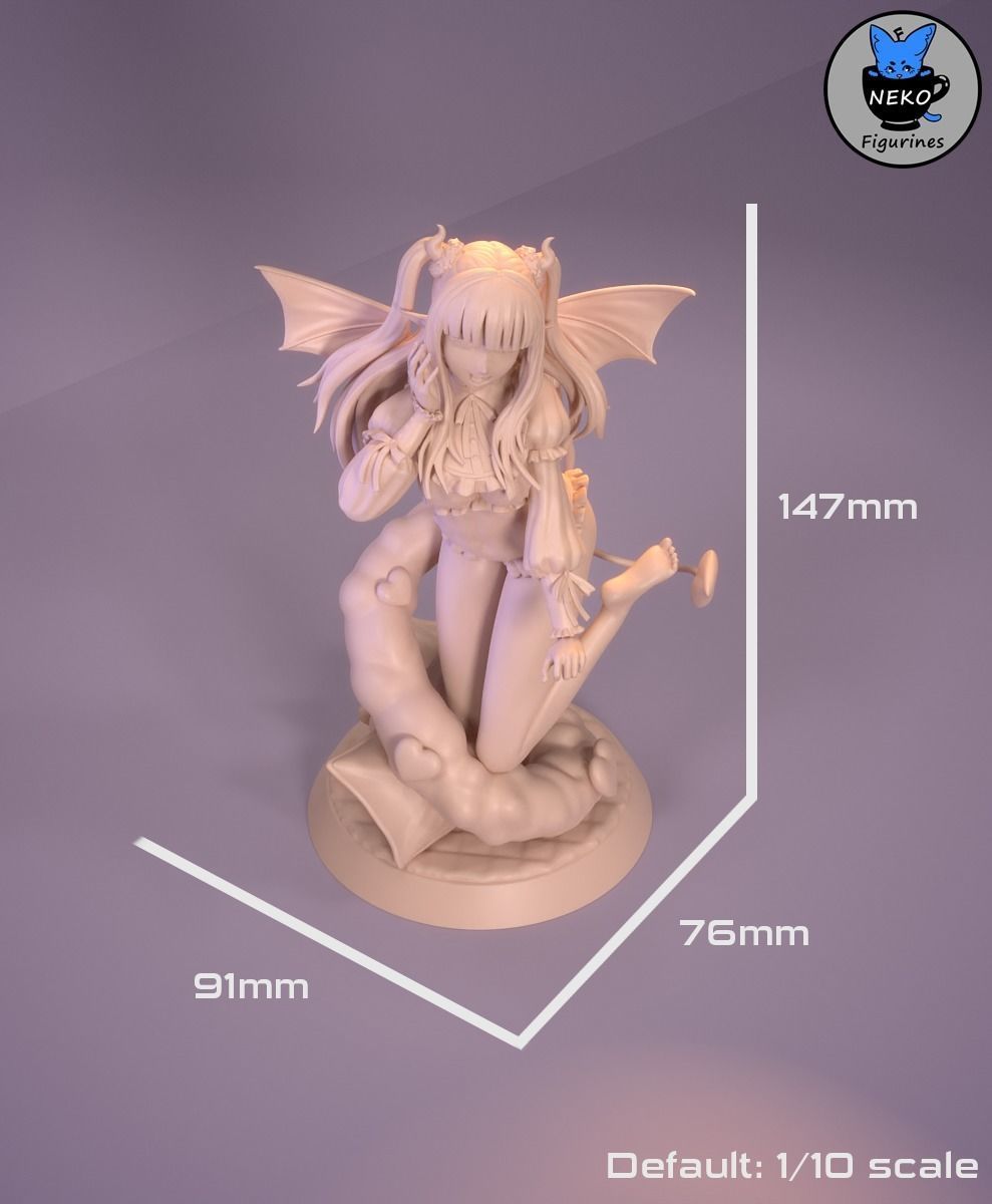 Marin Succubus - MyDressUpDarling Anime Figurine for 3D Printing 3D print model_6