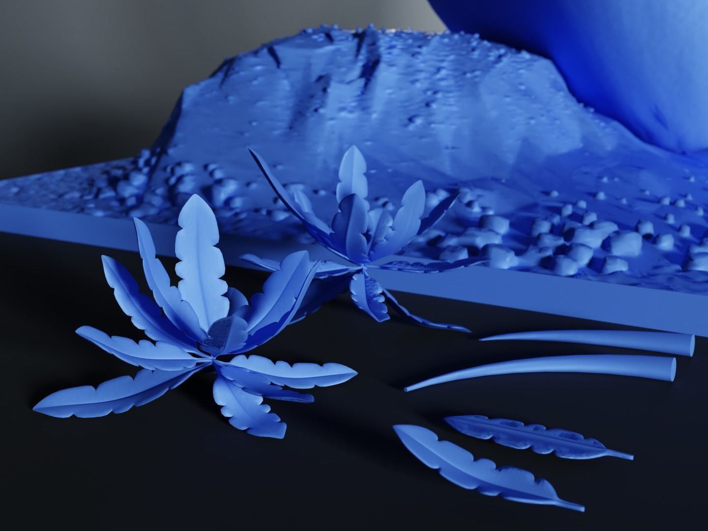 Creative Coco-Island Pen Holder 3D print model_7