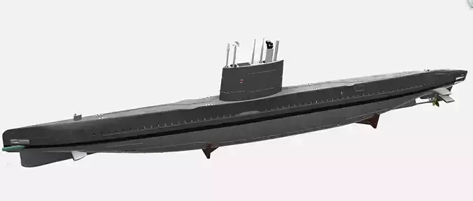 3 Cylinder Class submarine static model  1-100 scale
