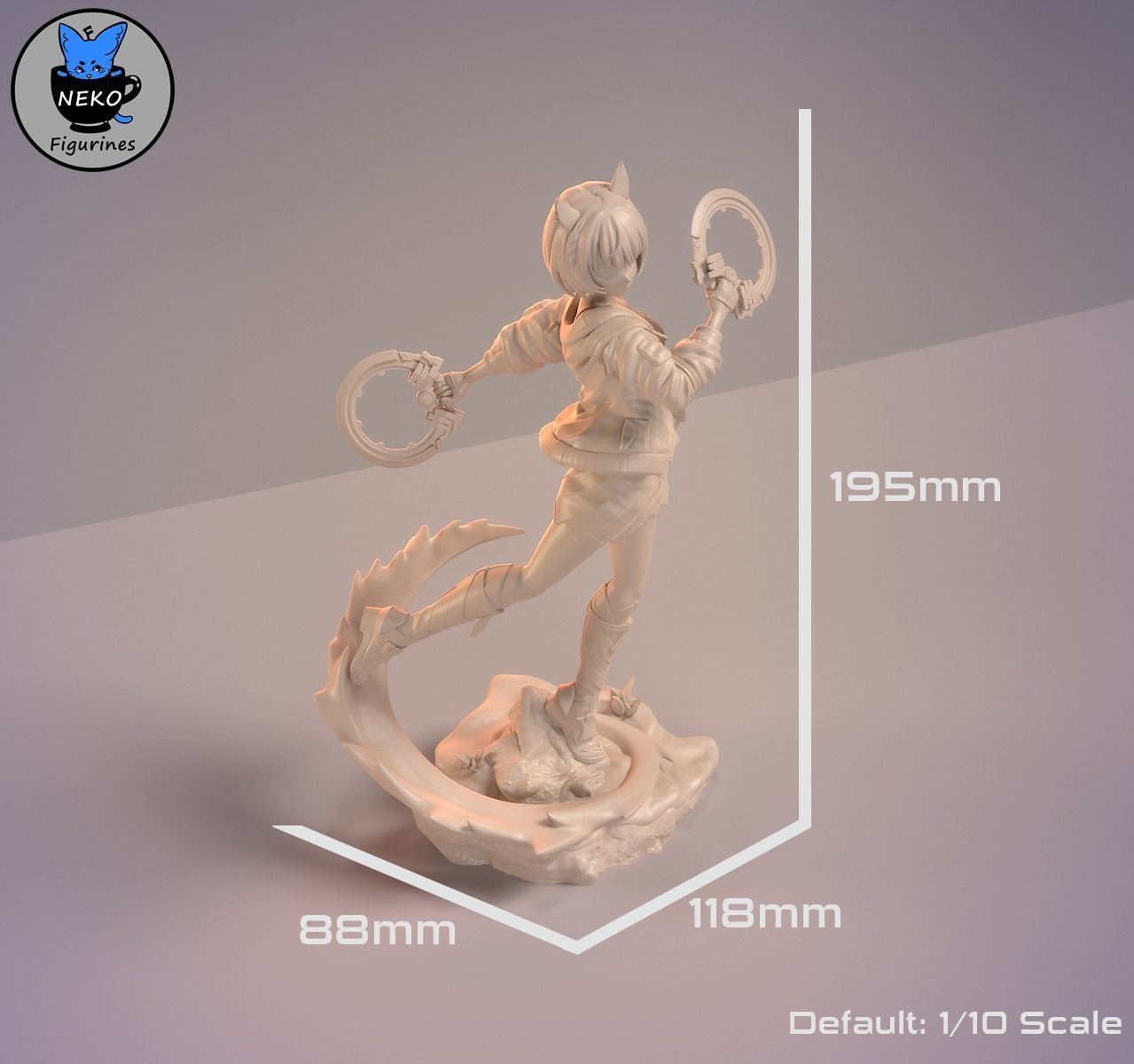 Mio - Xenoblade 3 Game Figurine for 3D Printing 3D print model_4