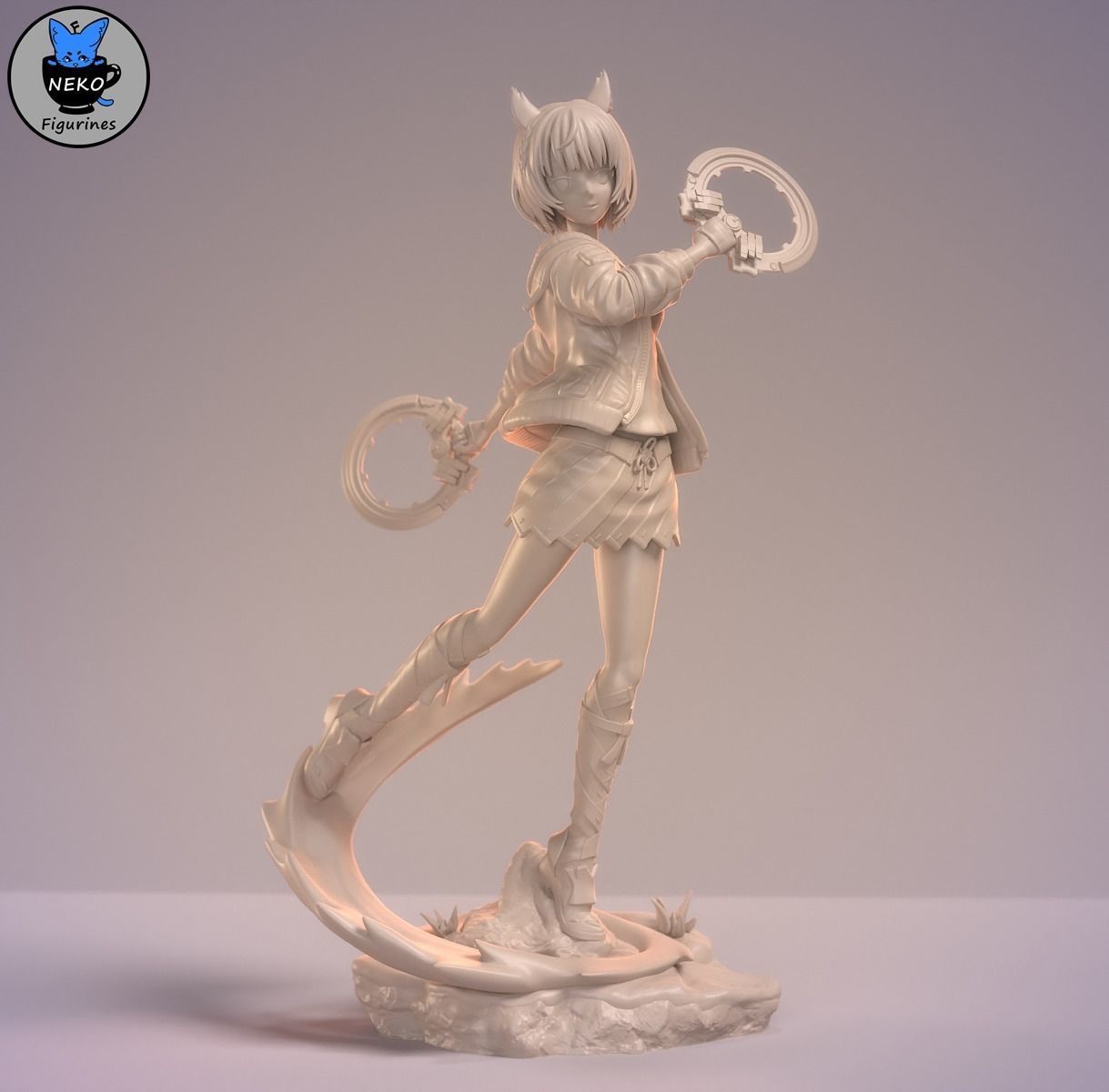 Mio - Xenoblade 3 Game Figurine for 3D Printing 3D print model_17